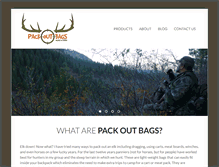Tablet Screenshot of packoutbags.com